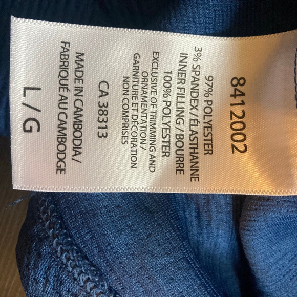 Women's Tuff Athletics Blue Cowl Neck Sweatshirt L - Picture 8 of 9